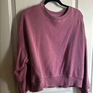 Abercrombie & Fitch- Pink garment dyed Crewneck Sweatshirt